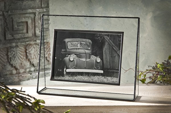 Beaded Clear Glass Picture Frames