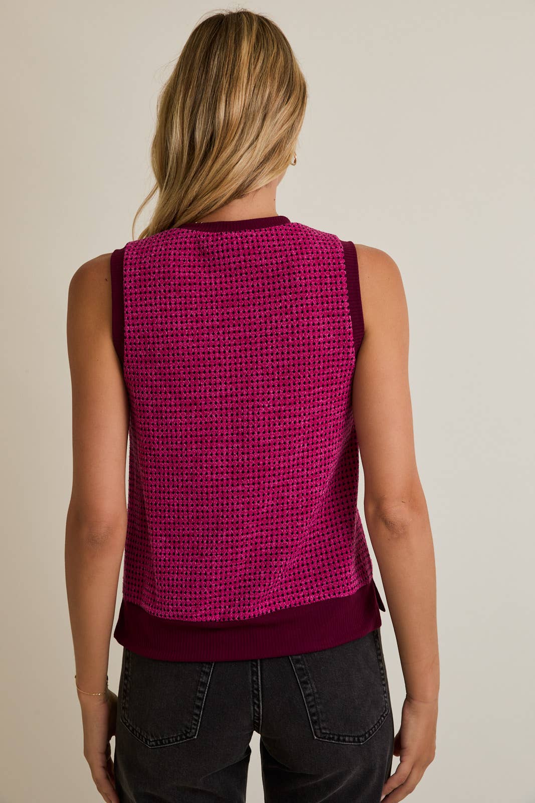 Magenta Sweater Vest