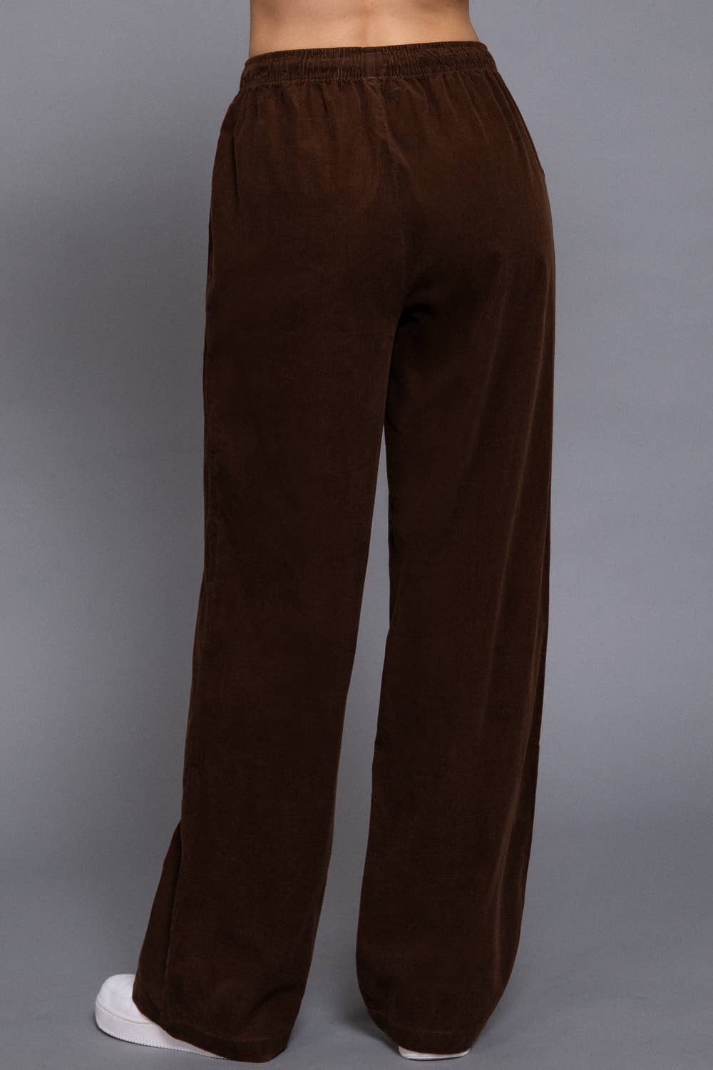 Elastic Waist Corduroy Pants