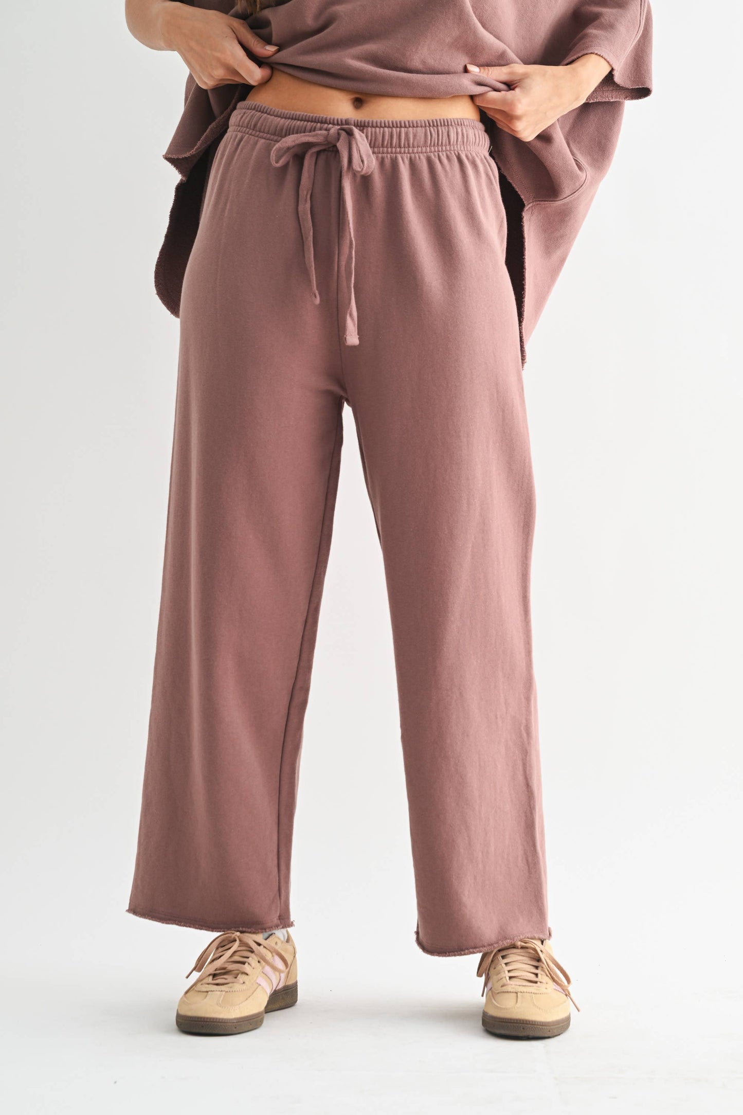 Malibu Wide-Leg Fleece Pants