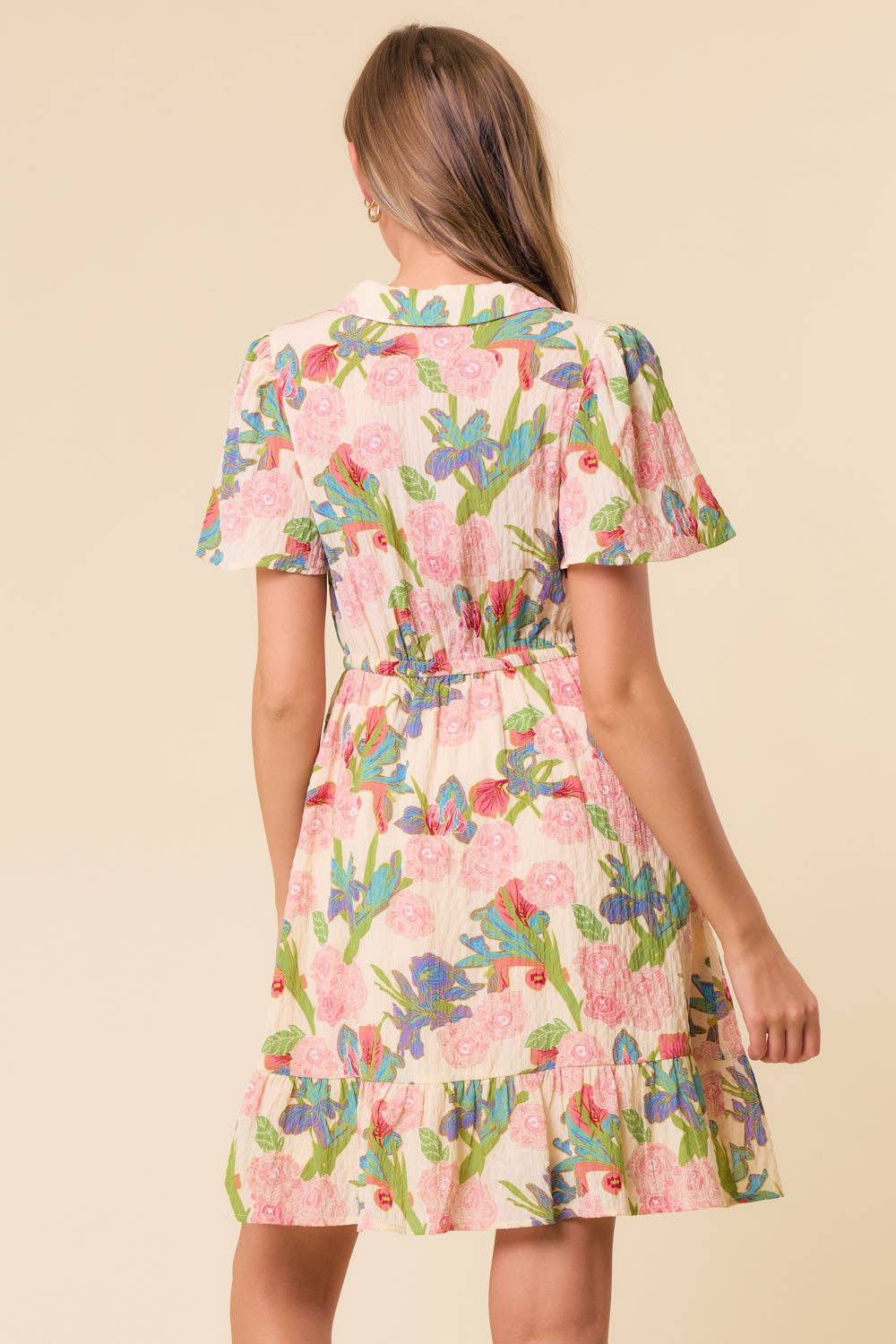 Flutter Sleeve Mini Dress
