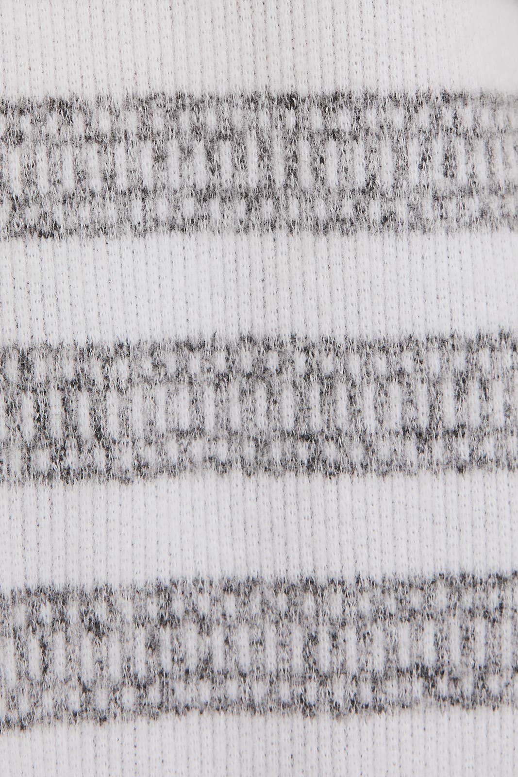 White and Grey Striped Top