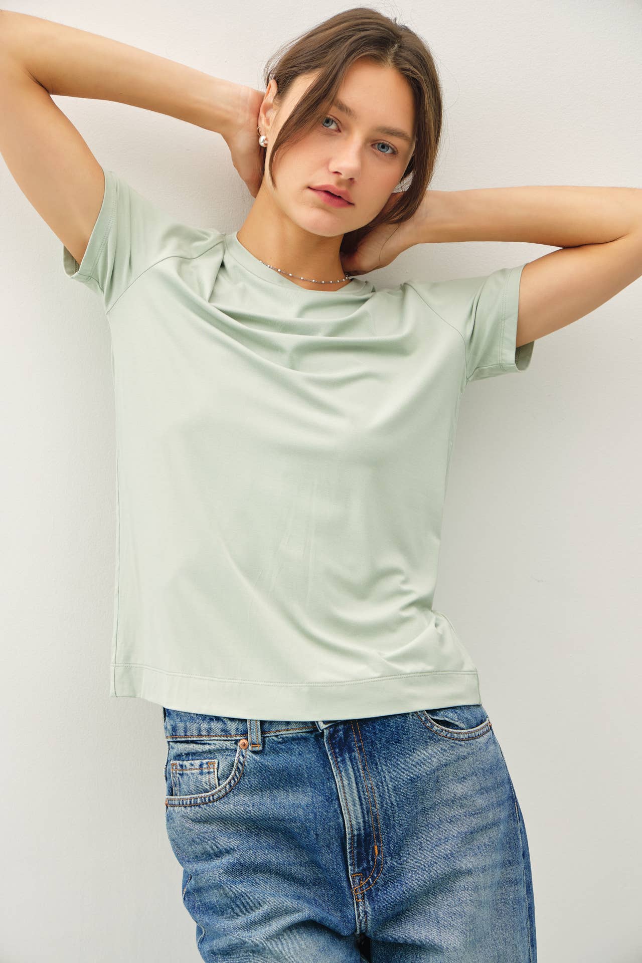 Bamboo Short Sleeve Tee | Spring Sage