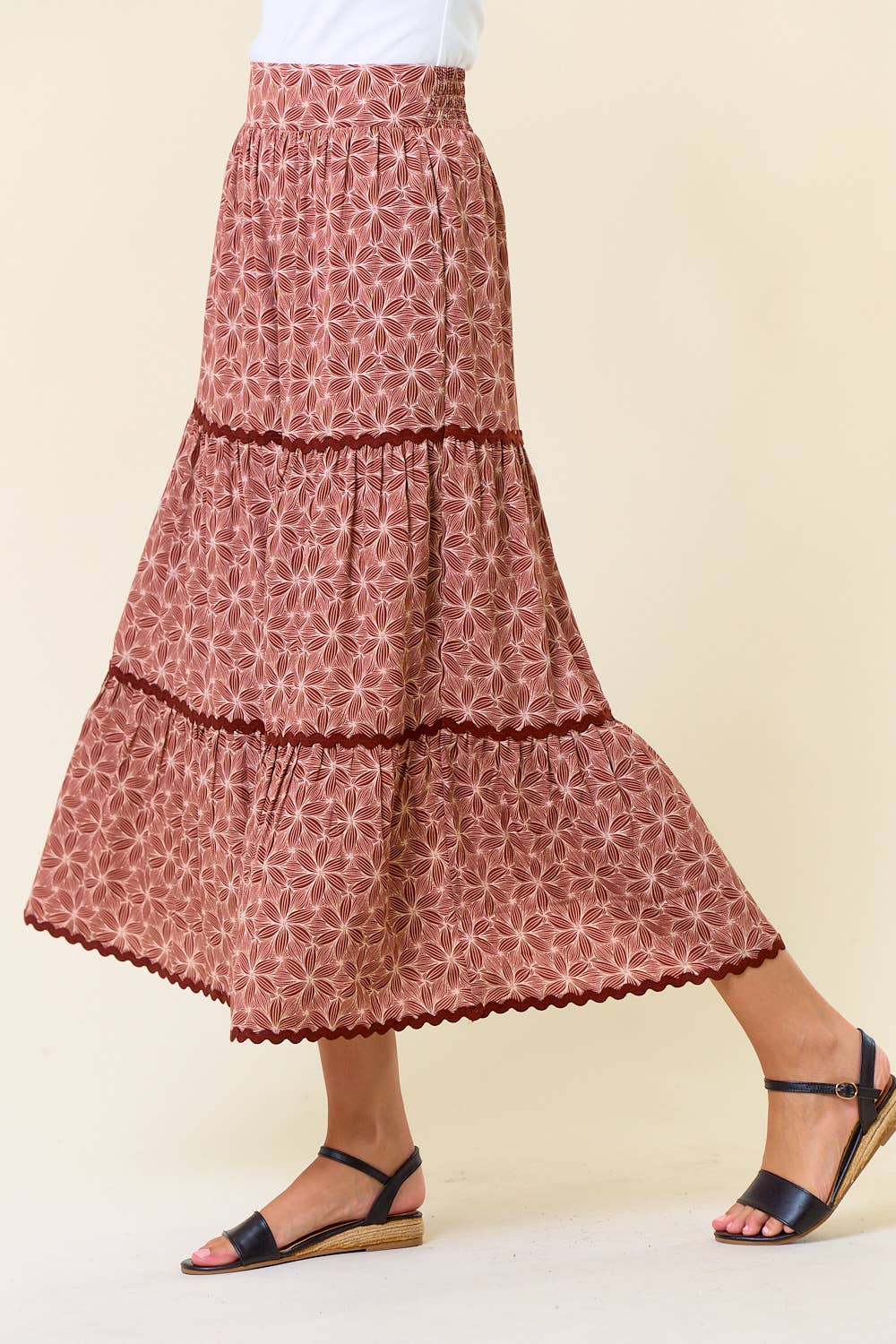 Tiered Maxi Skirt