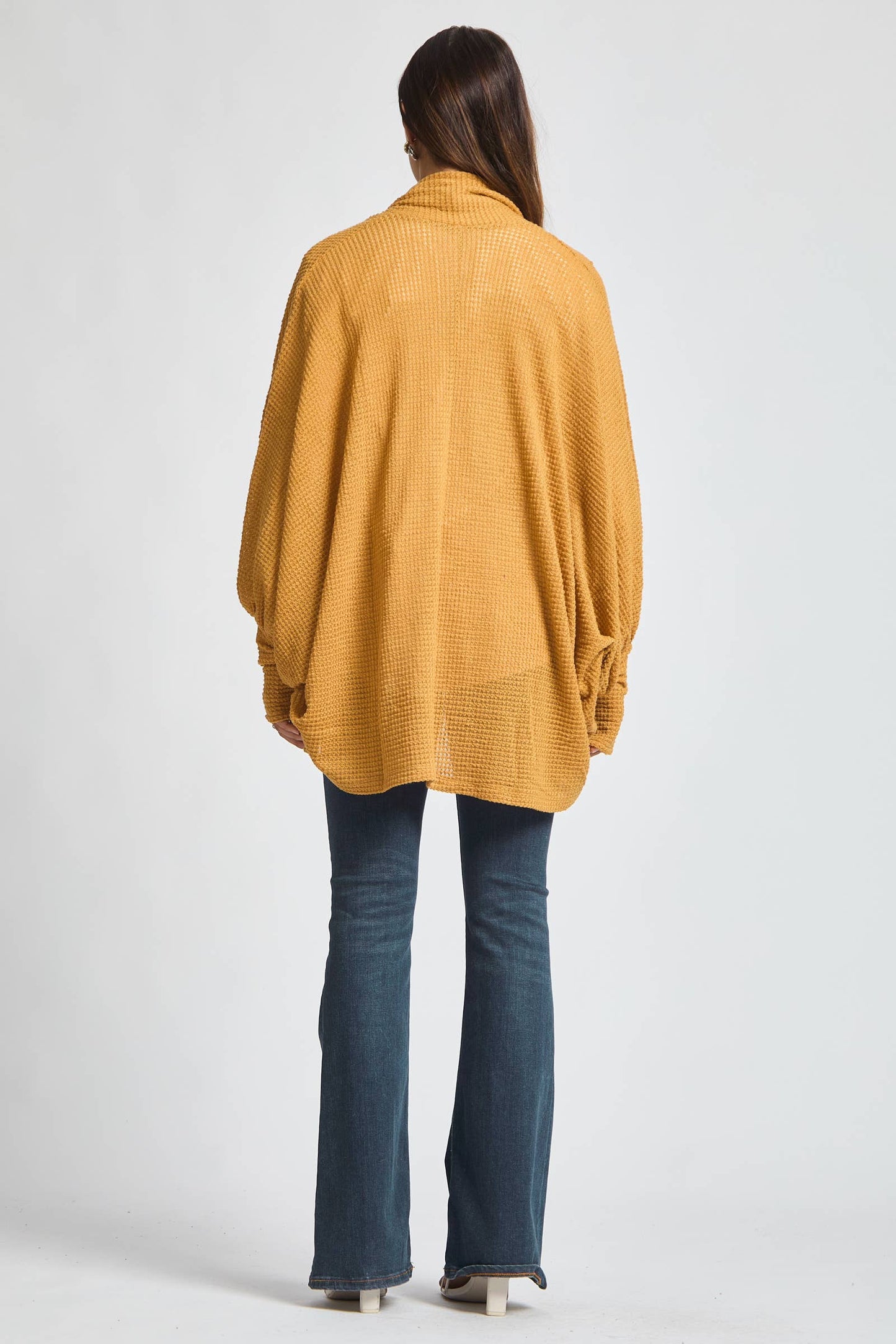Crochet Knit Batwing Cardigan