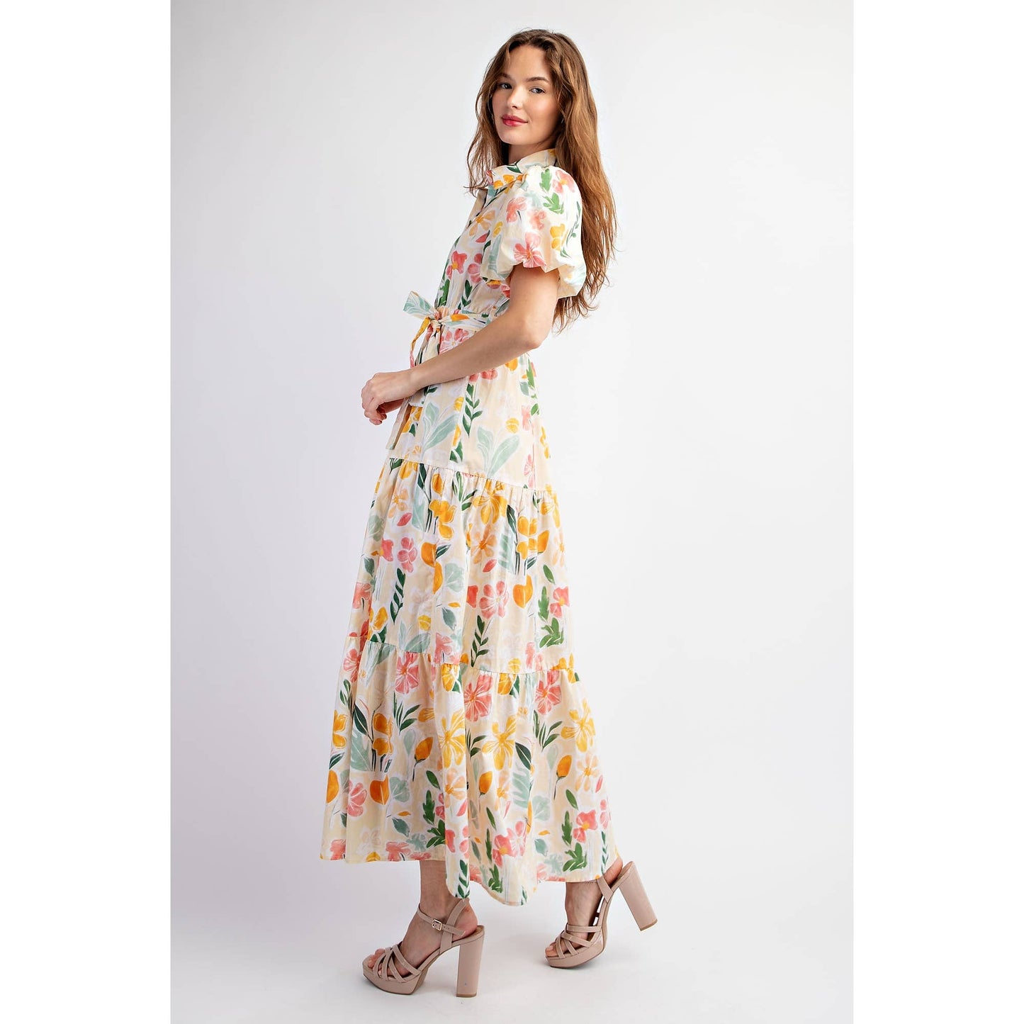 Floral Tiered Maxi Dress