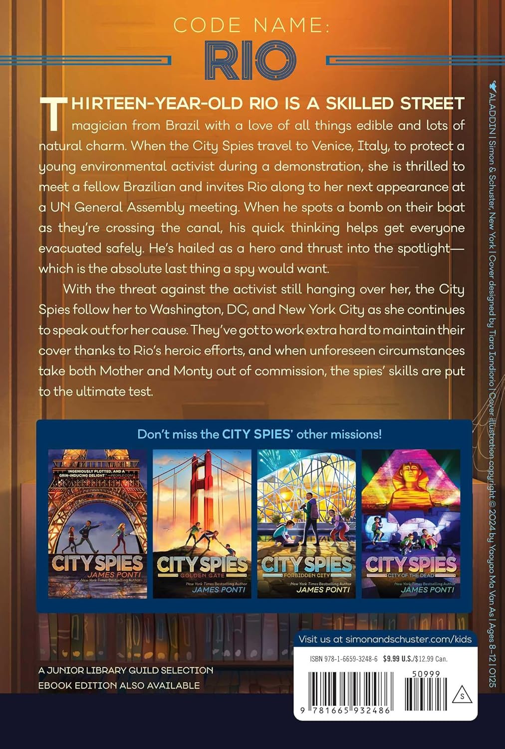 City Spies Series | James Ponti | Mission Manhattan