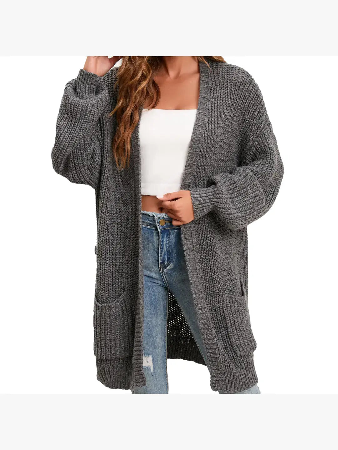 Oversized Cable Knit Cardigan