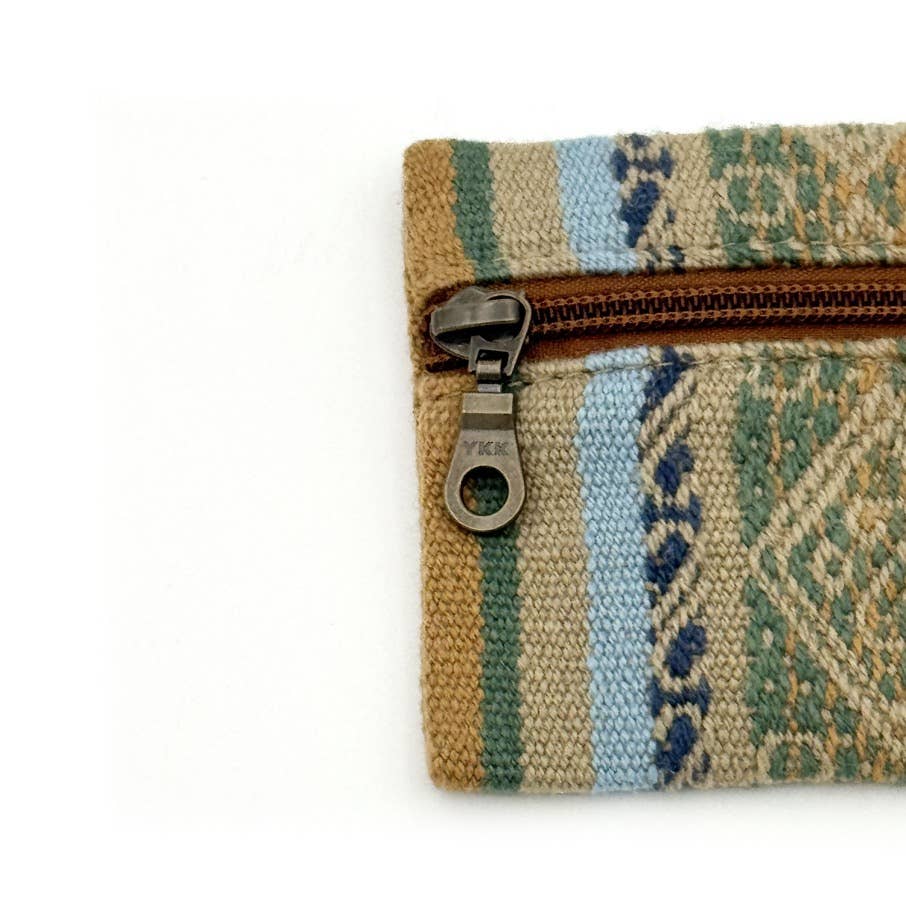 Coin Purse in Bolivian Wool | Mist