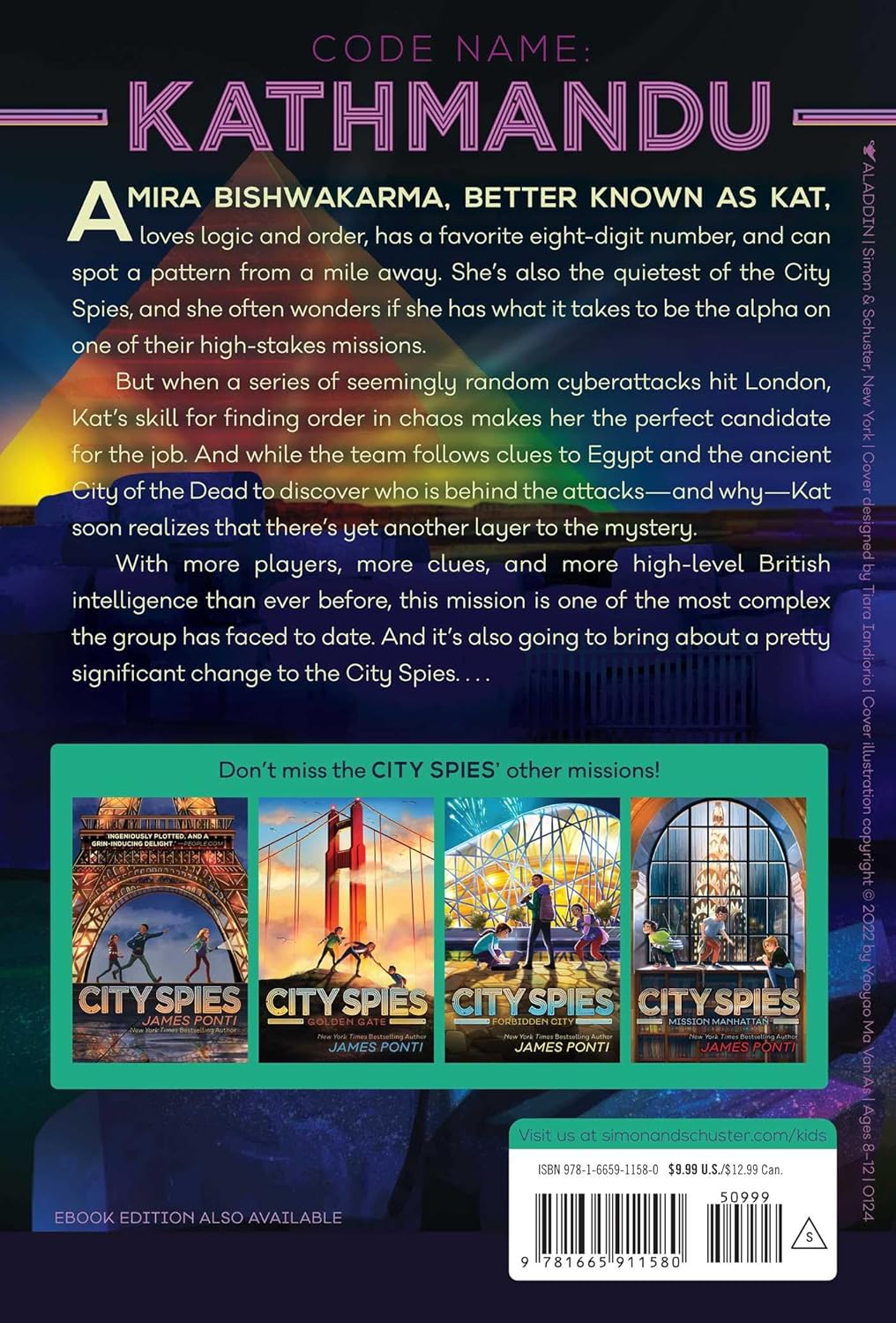 City Spies Series | James Ponti | City Of The Dead