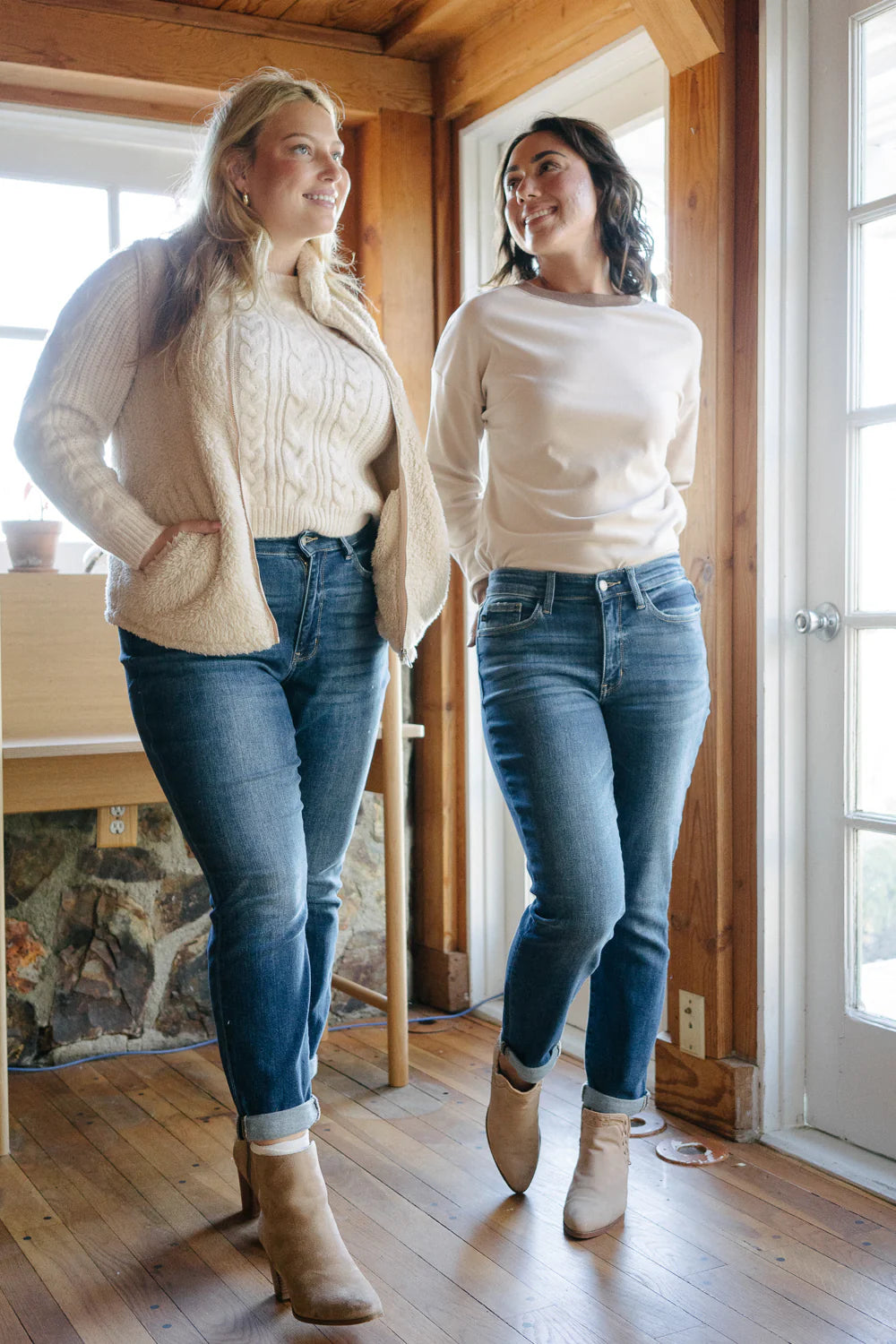 Mid-Rise | Boyfriend | Cuffed Jeans