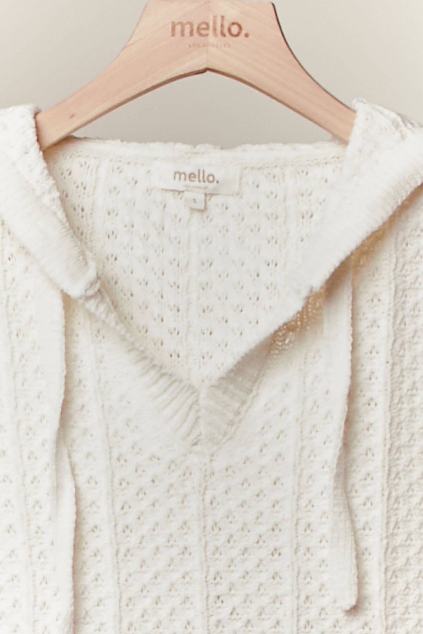 Cable Knit Hoodie Sweater