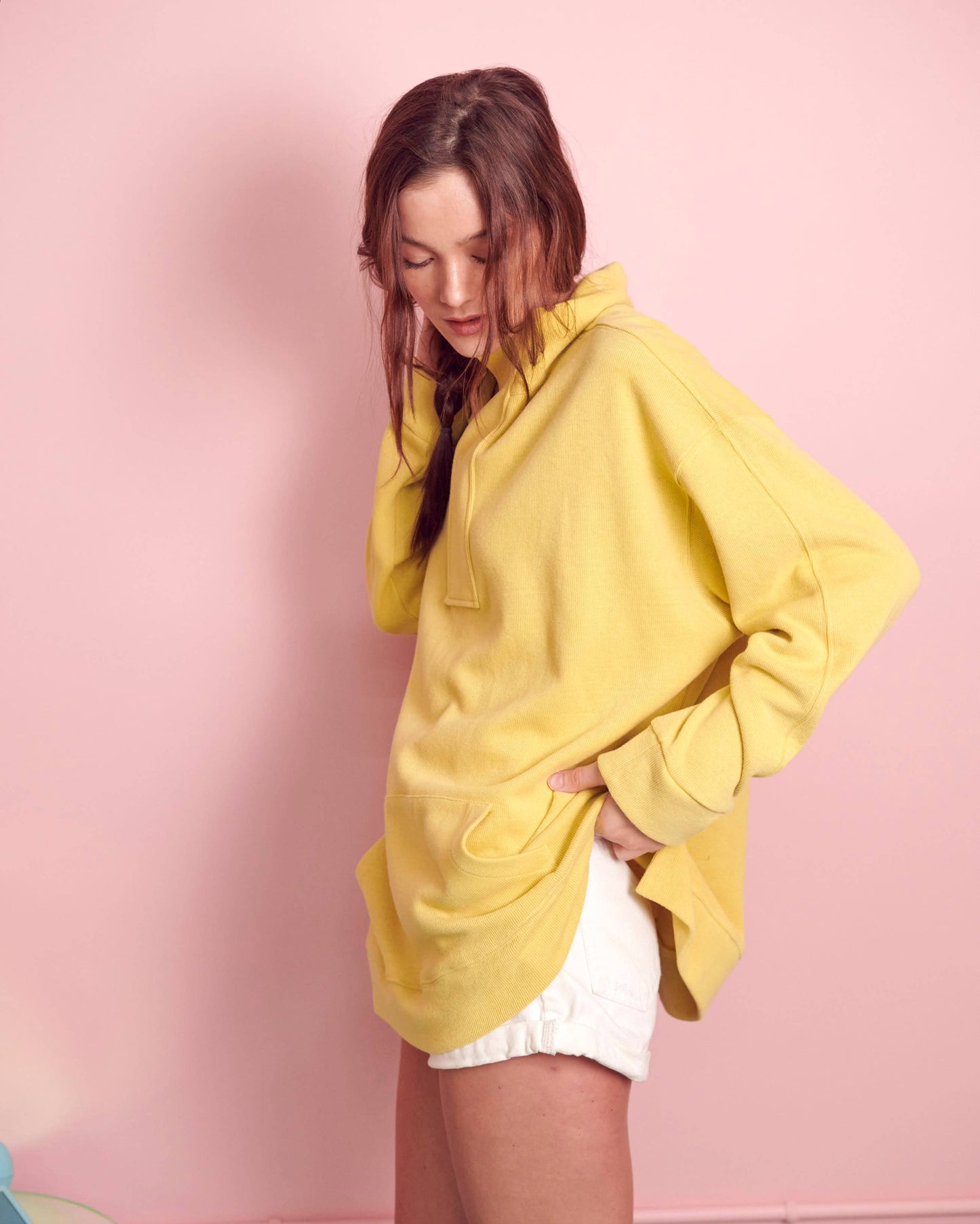 PLUS EXCLUSIVE Front Pocket Sweatshirt | Citron