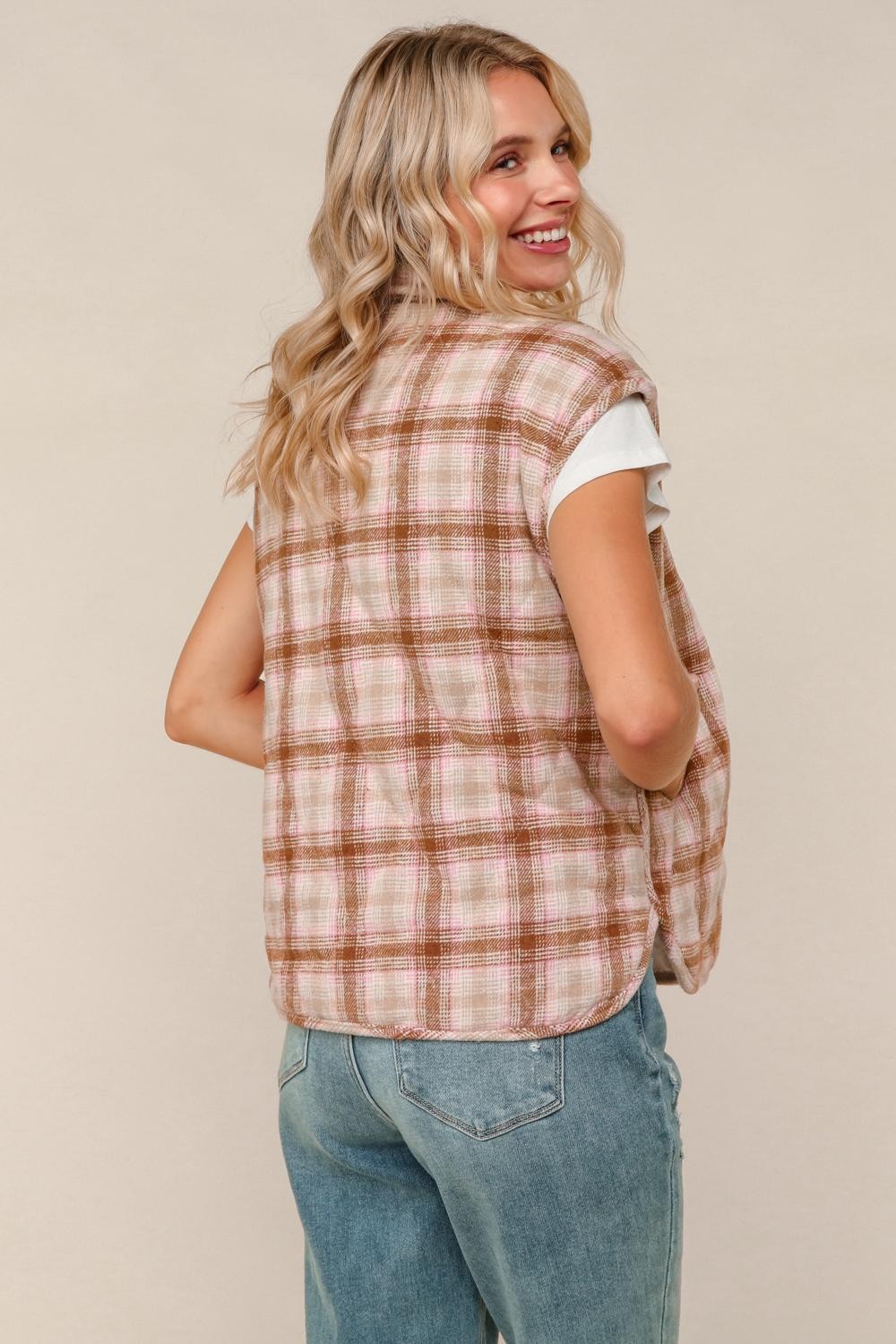 Plaid Quilted Vest