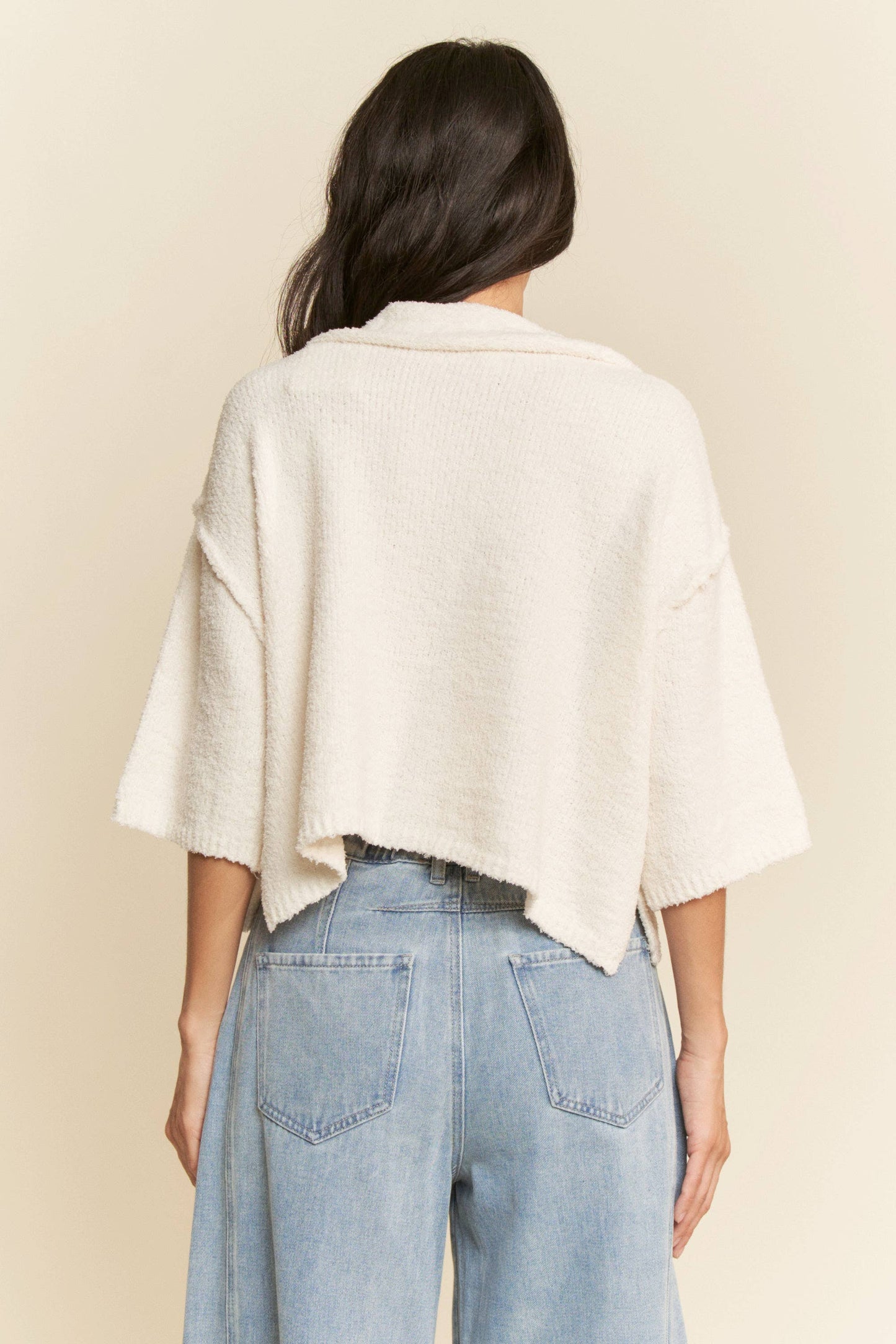 Front Pocket 3/4 Sleeve