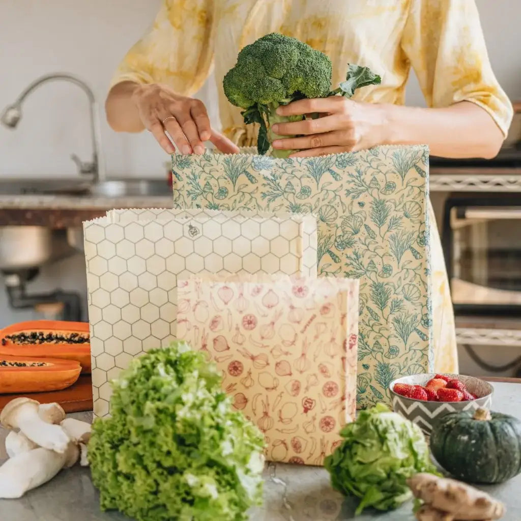 Reusable Beeswax Bread Bag | Large