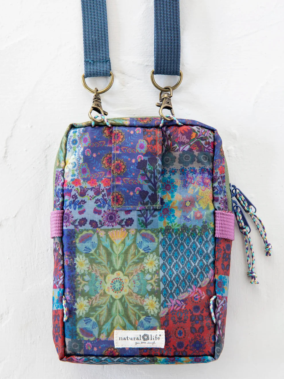 Pocket Crossbody | Blue Patchwork