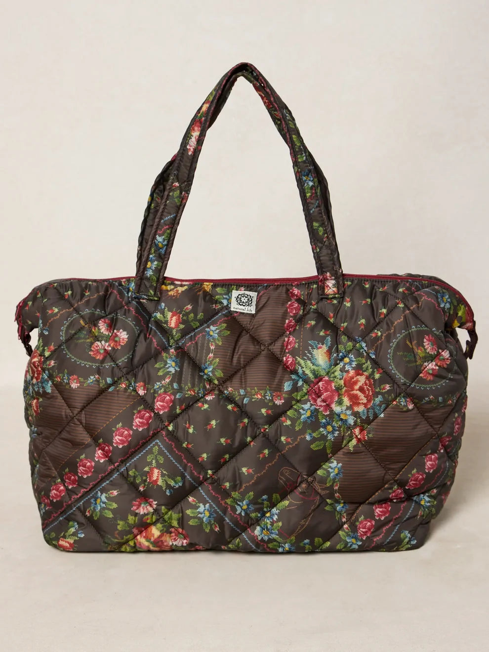 Puffy Weekender Bag | Crafted Bouquets Chocolate