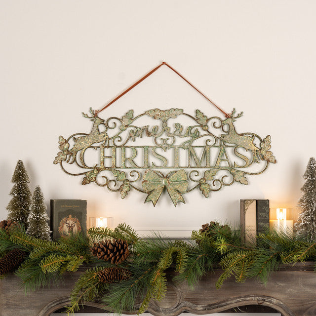 Merry Christmas Cut-Out Sign