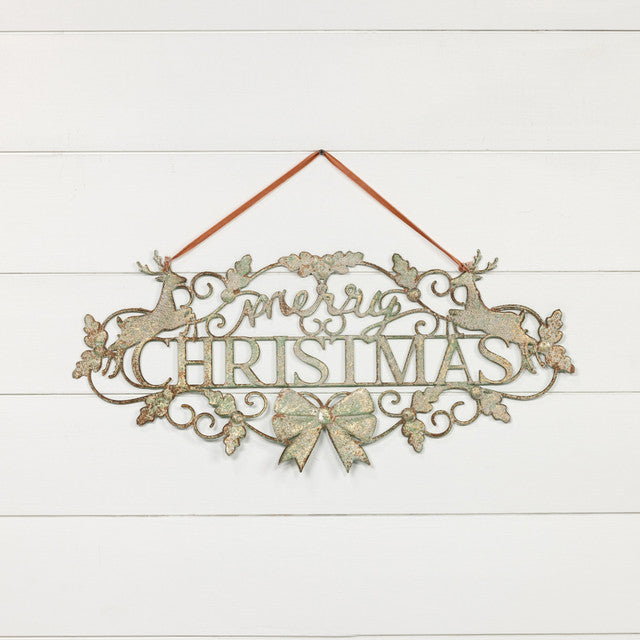 Merry Christmas Cut-Out Sign