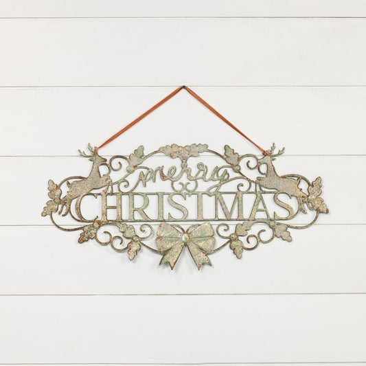 Merry Christmas Cut-Out Sign