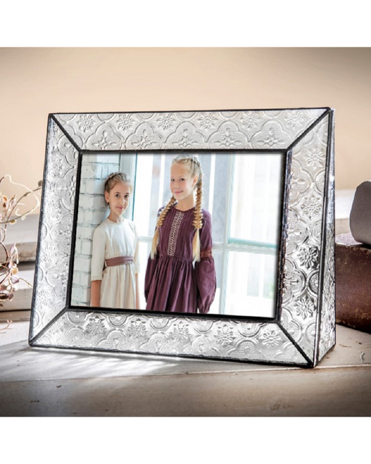 Vintage Glass Picture Frame | 5x7 Horizontal