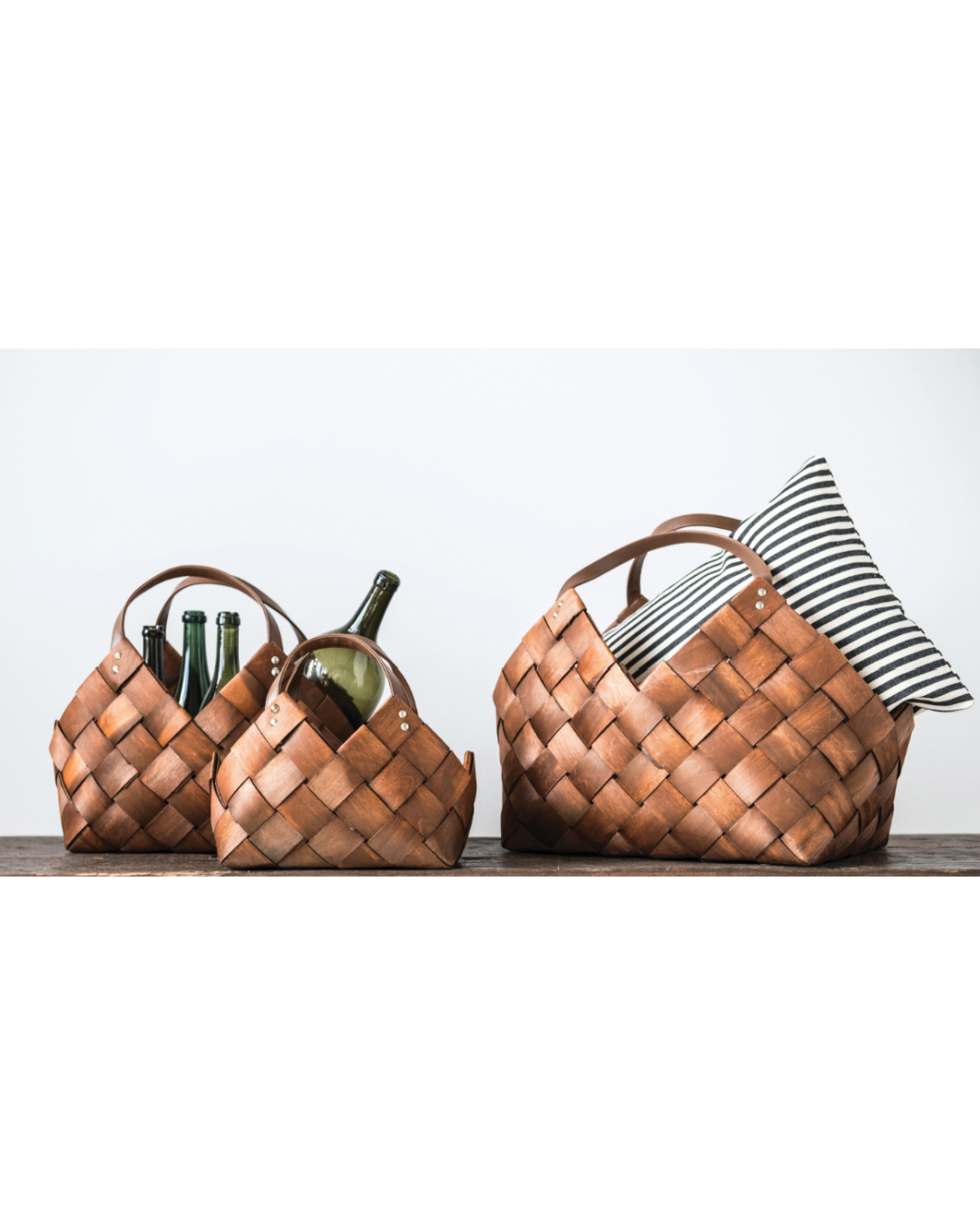 Woven Baskets with Handles