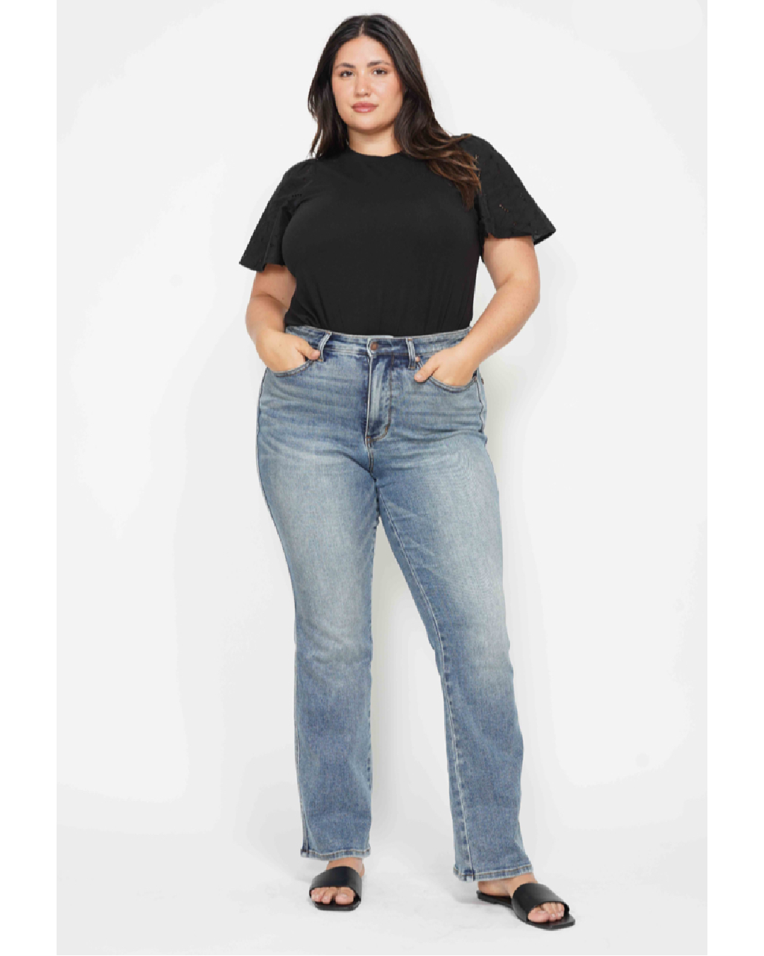 High Waist | Bootcut | 3 Inseam Tummy Control Jeans