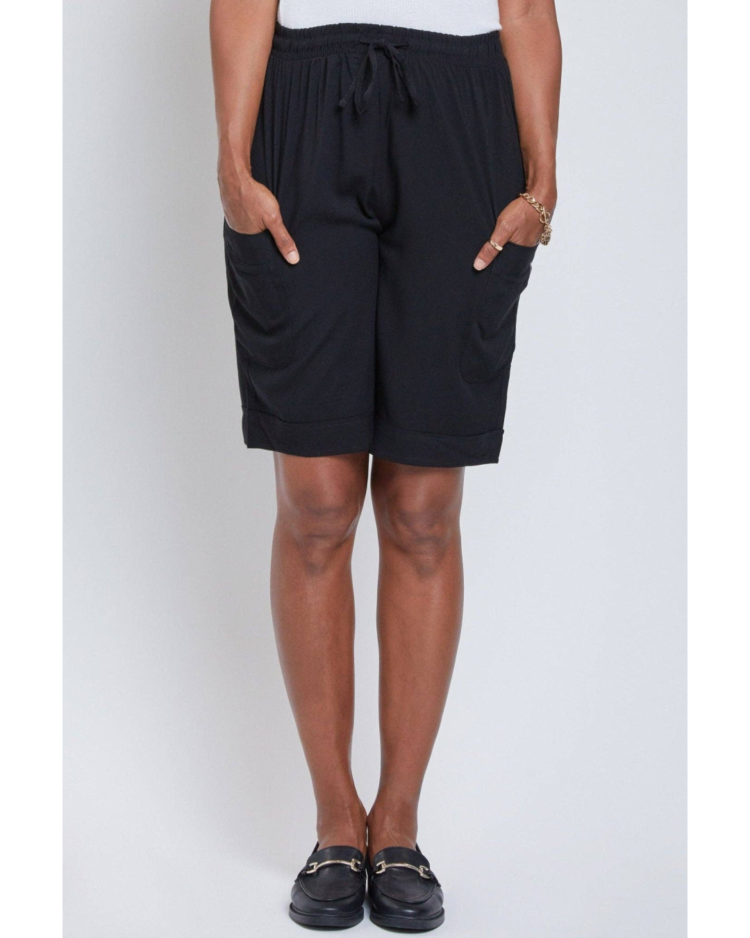 Bermuda Shorts with Patch Pockets