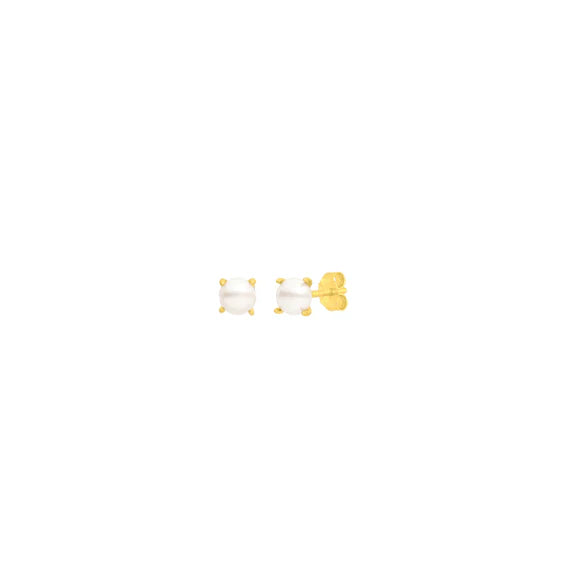 Lilah Pearl Studs | Gold