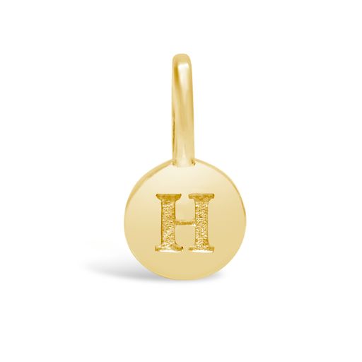 Love Letter Mini Disk Pendant | Gold