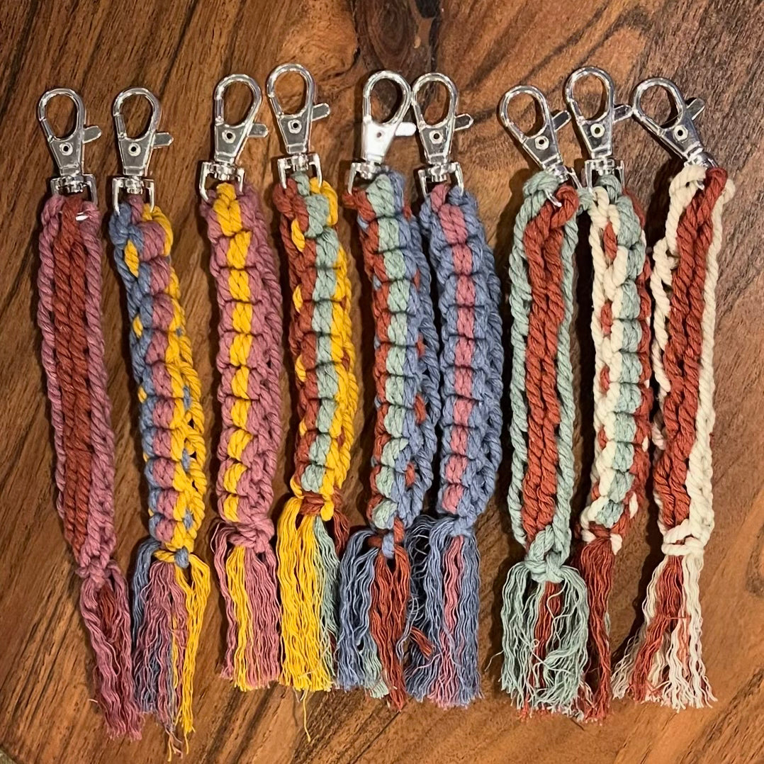 Locally Made Macrame Keychain