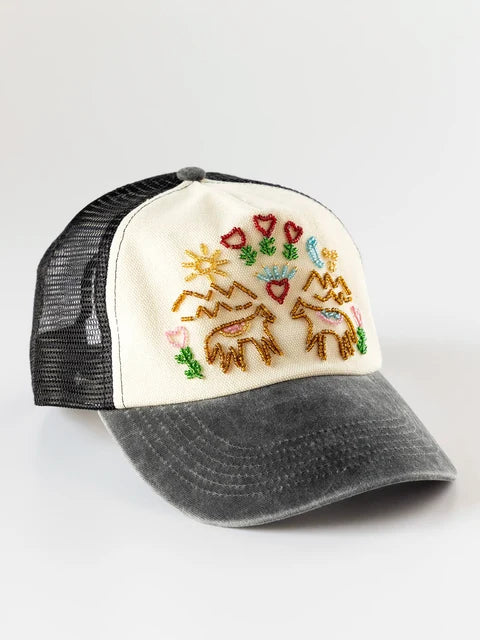 Beaded Trucker Hat