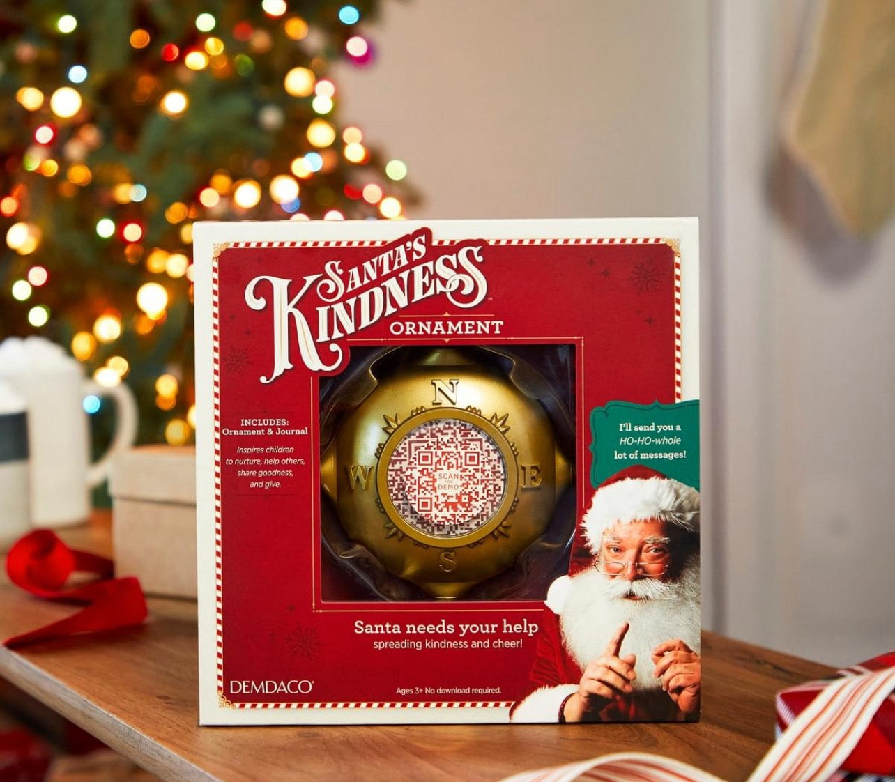 Santa's Kindness Ornament & Journal