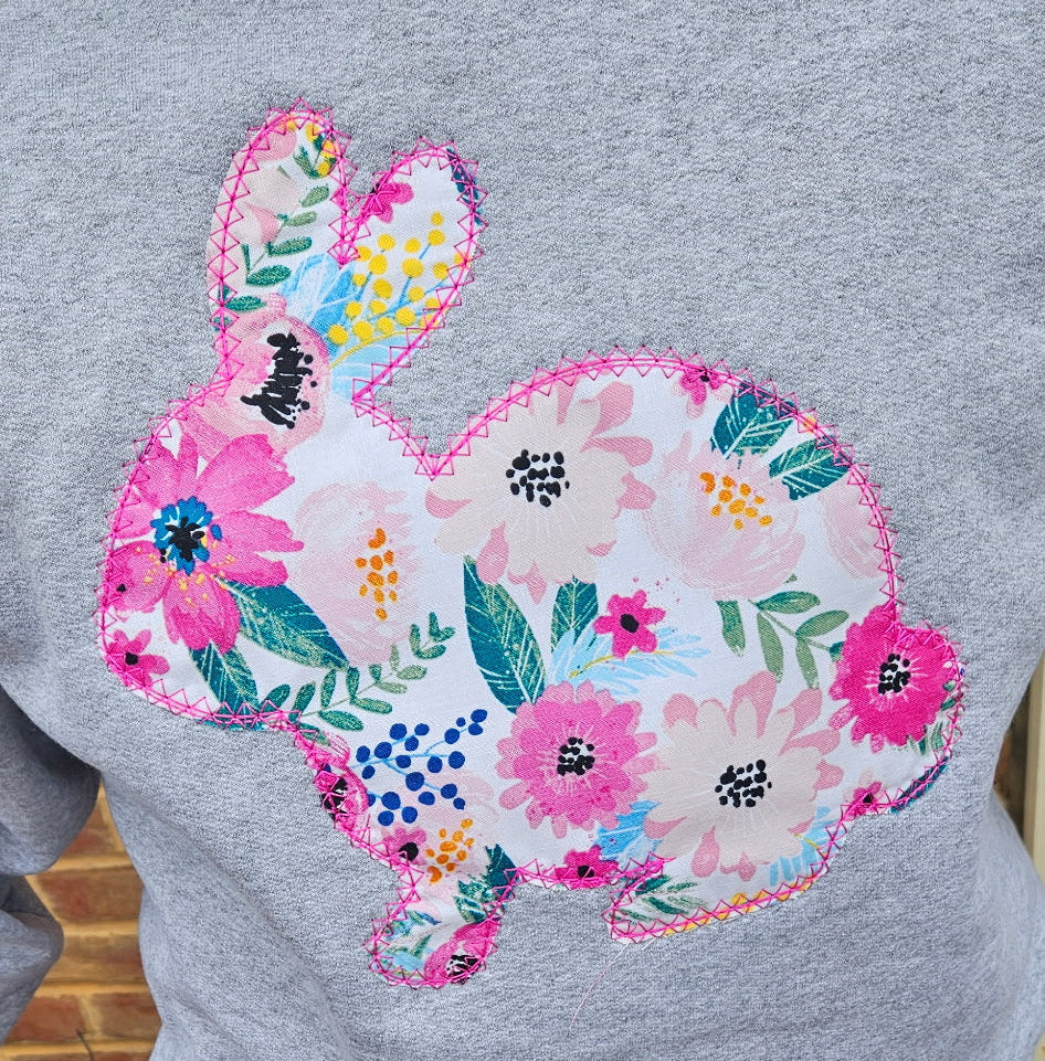 Floral Bunny Sweatshirt