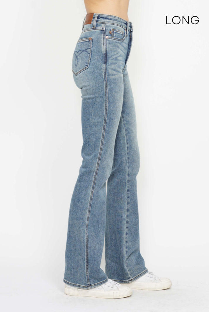 High Waist | Bootcut | 3 Inseam Tummy Control Jeans