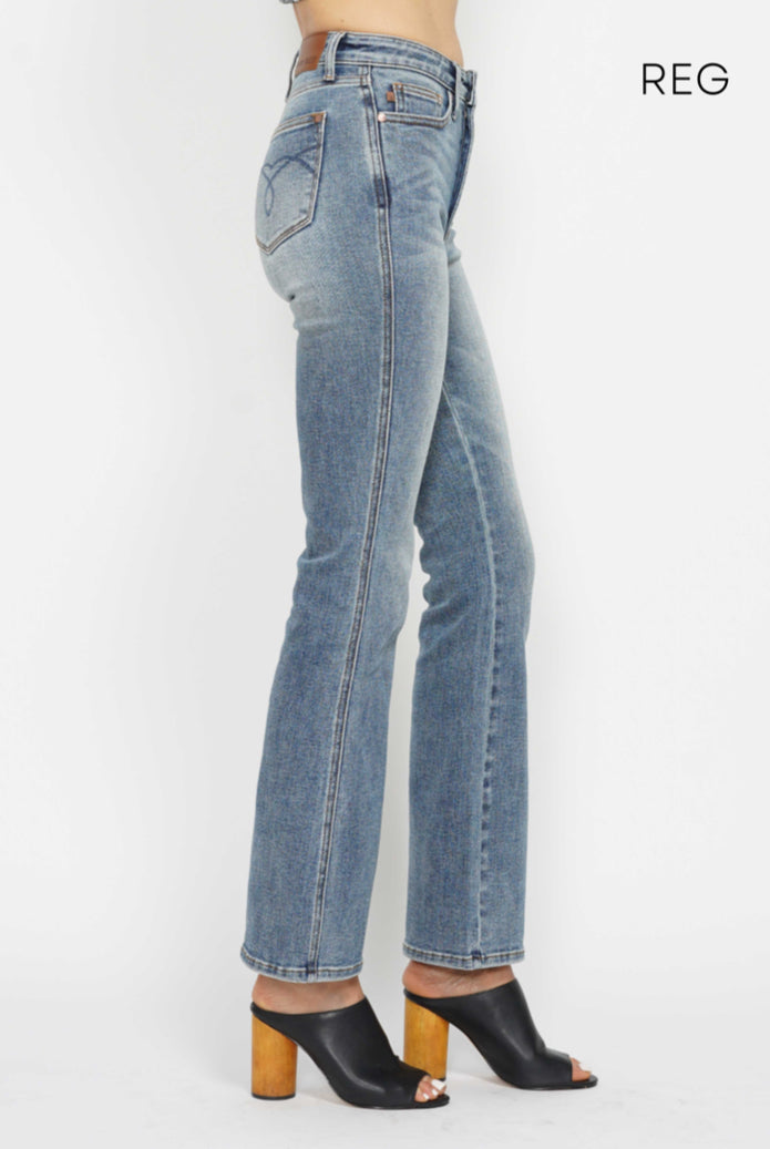 High Waist | Bootcut | 3 Inseam Tummy Control Jeans