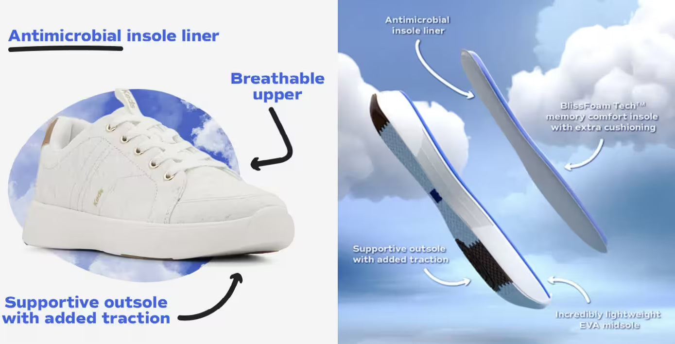 Keds BlissWalk Jersey Lace Up