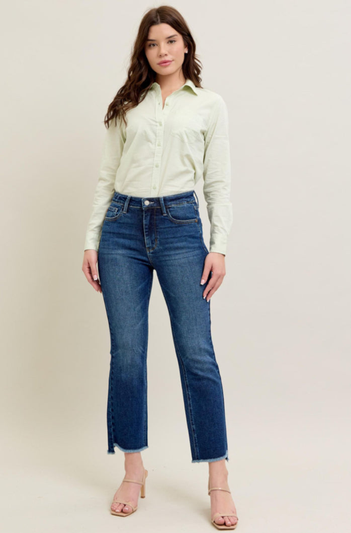 High Waist | Kick Flare | Dark Wash Jeans