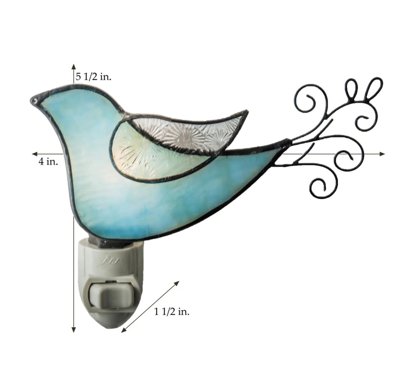 Glass Night Light | Bird