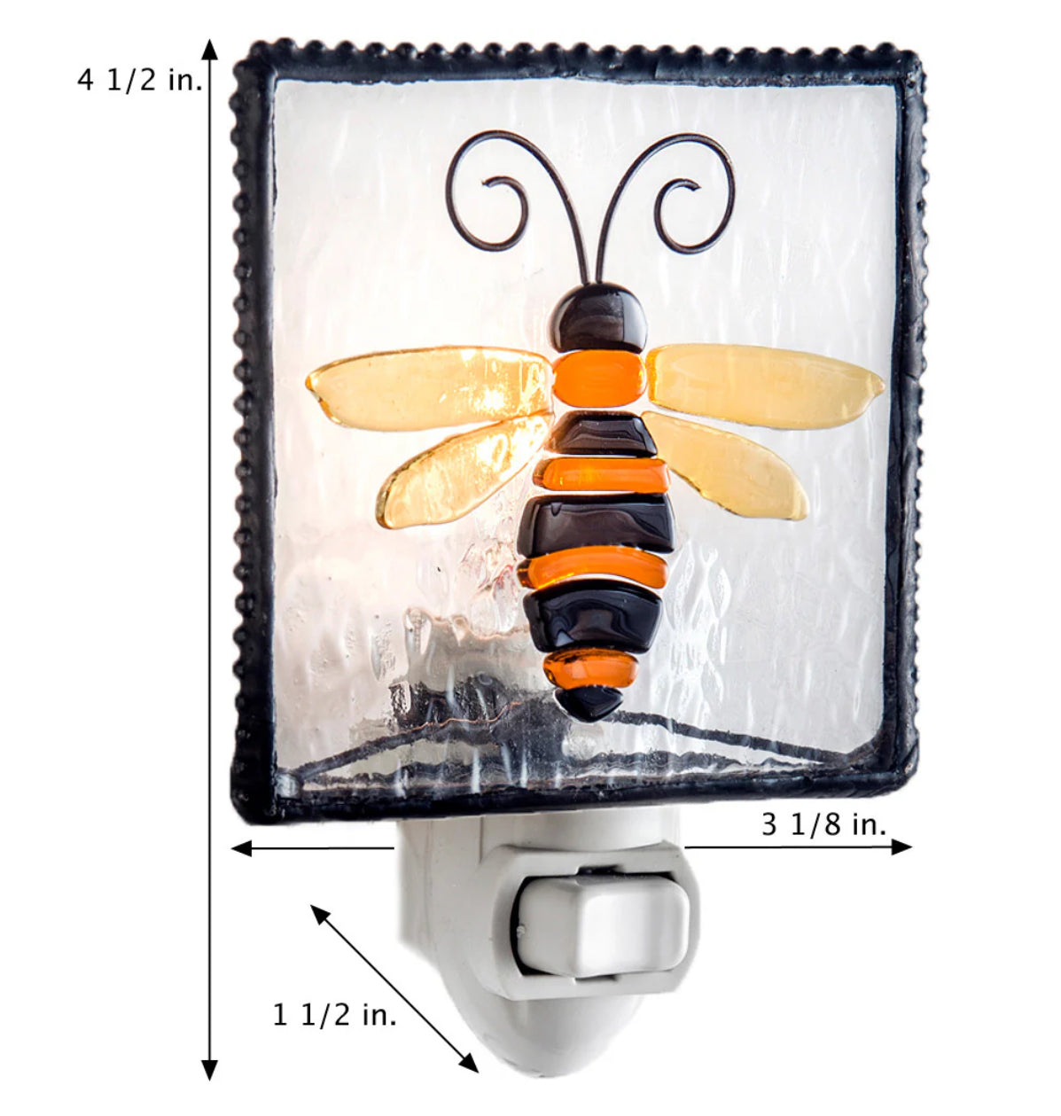 Glass Night Light | Bee