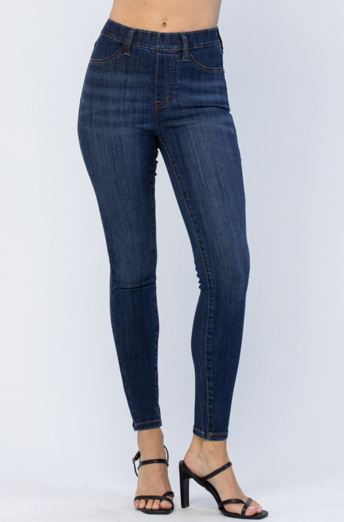High Waist | Skinny | Pull-On Patch Pocket Jeans
