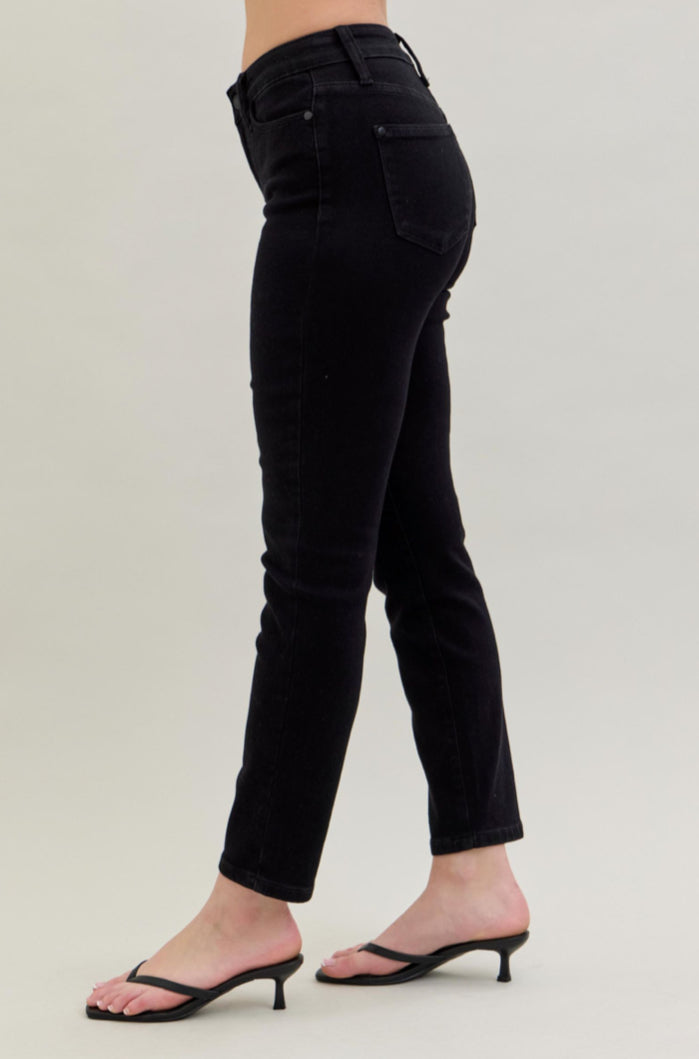 Mid-Rise | Slim | Black Jeans