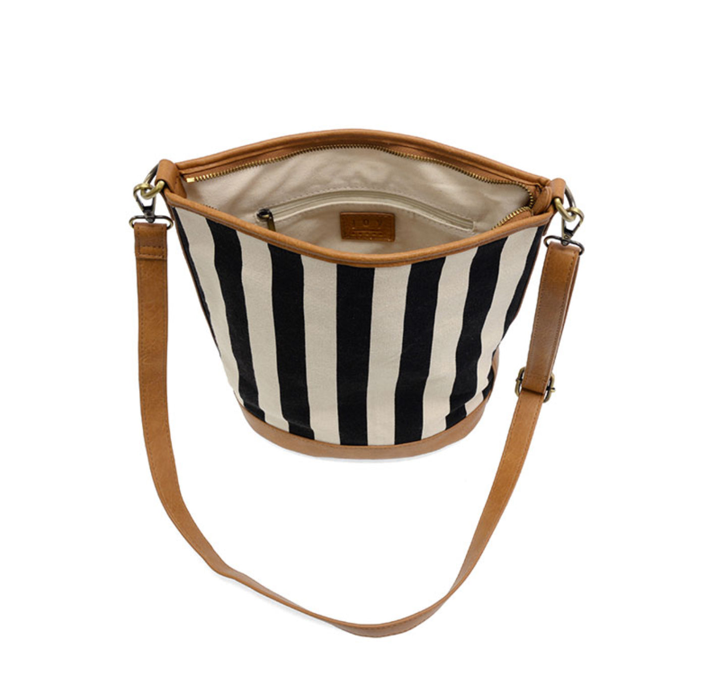 Awning Stripe Bucket Canvas Bag