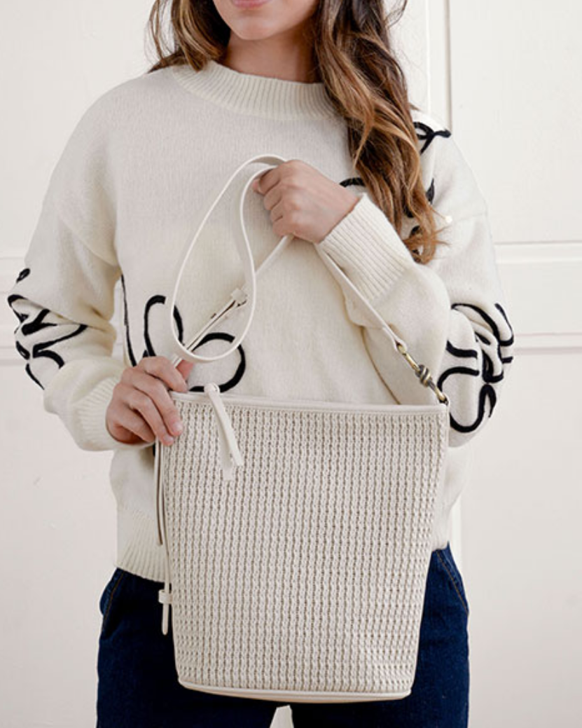 Collins Braided Bucket Bag