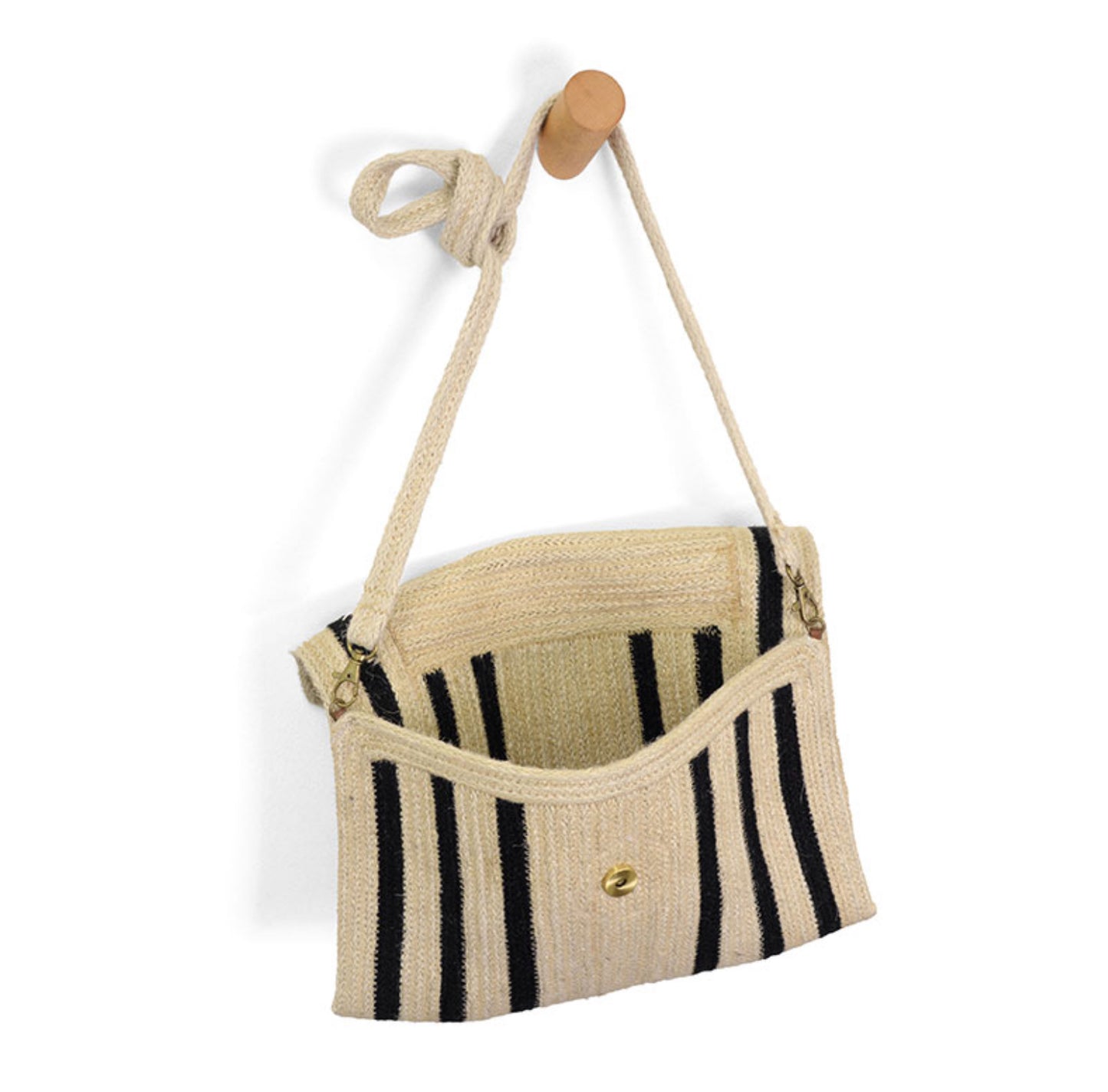 Nellie Striped Jute Crossbody