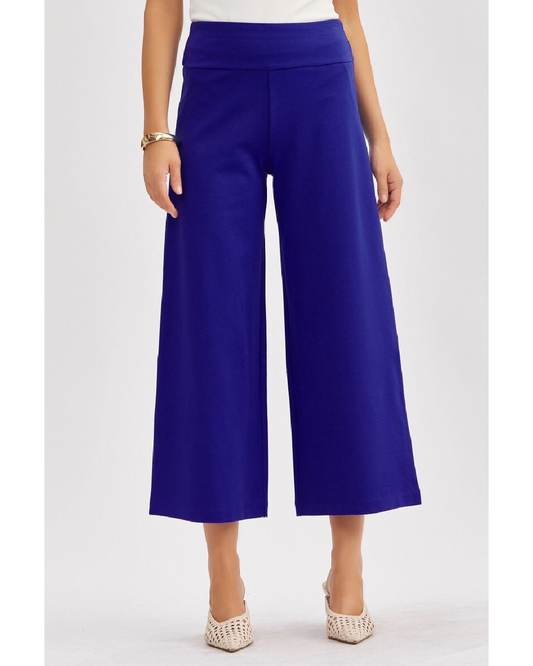 Magic Wide Cropped Pants | French Royal