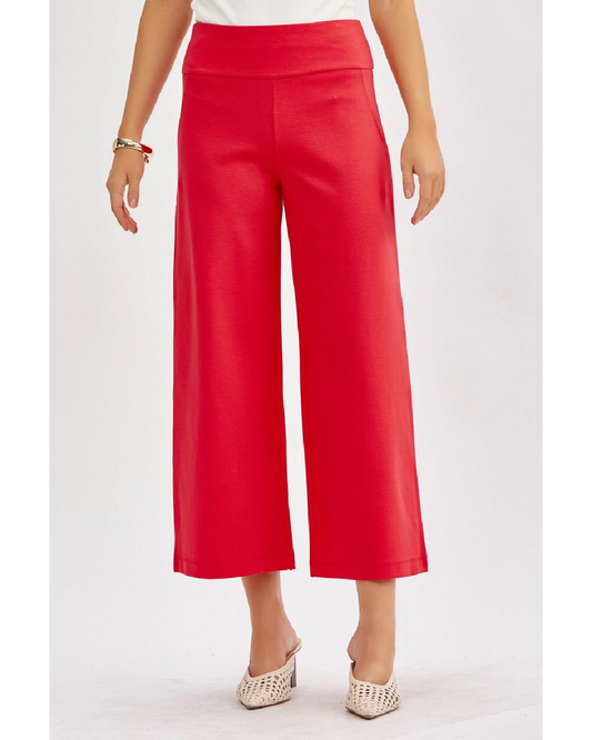 Magic Wide Cropped Pants | Dragonfruit