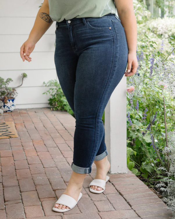 High Waist | Boyfriend | Dark Wash Jeans