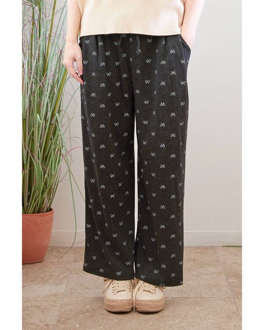 Ribbon Print Pants